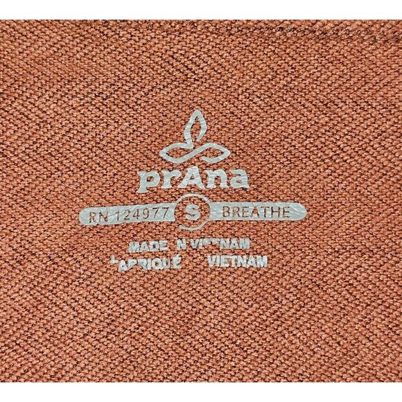 Prana Men's Brown Altitude Tracker 1/4 Zip Top Long Sleeve Size Small 1809 - Picture 6 of 13